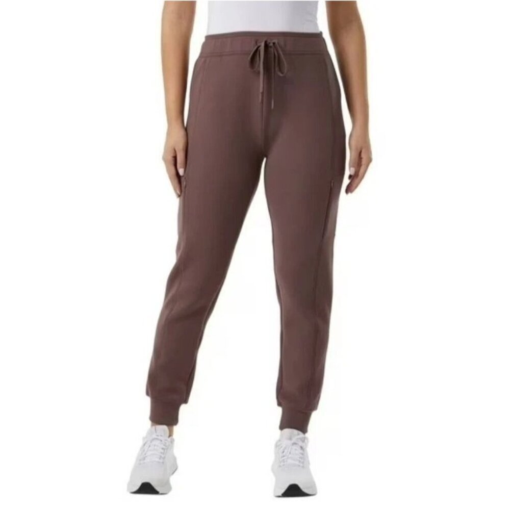 32 Degrees Heat Women's X-Large Brown Scuba Joggers Pocket L1167